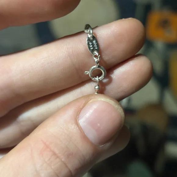 .925 CH RUBY AND SAPPHIRE DOUBLE BABY FAT PENDENT 18 IN. BALL CHAIN NECKLACE - Picture 9 of 9